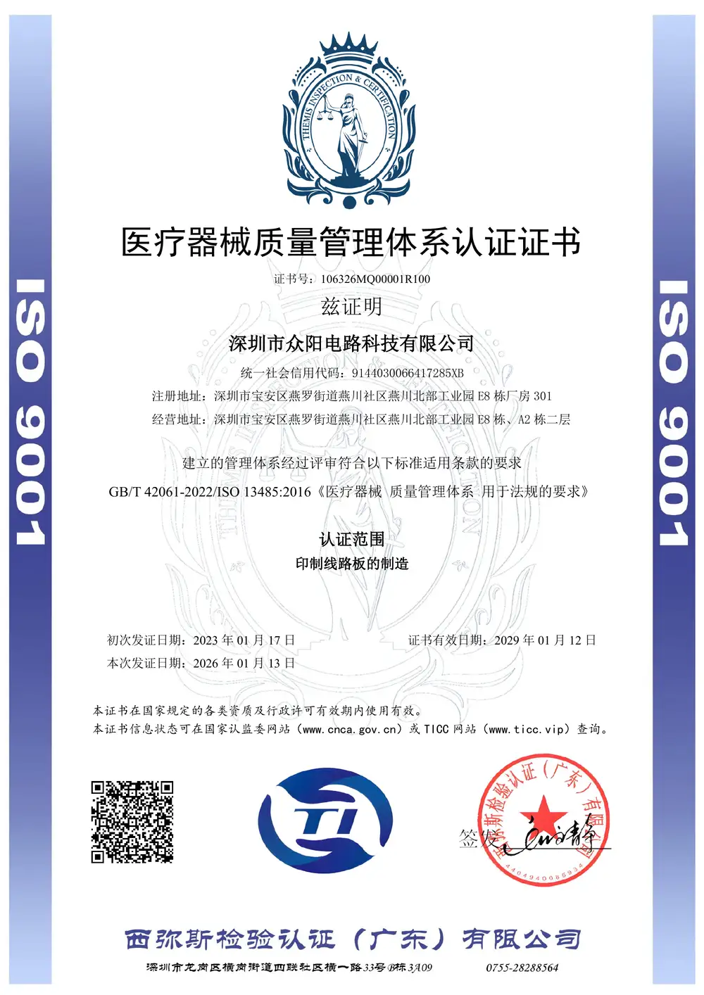 ISO 13485 Certificaat